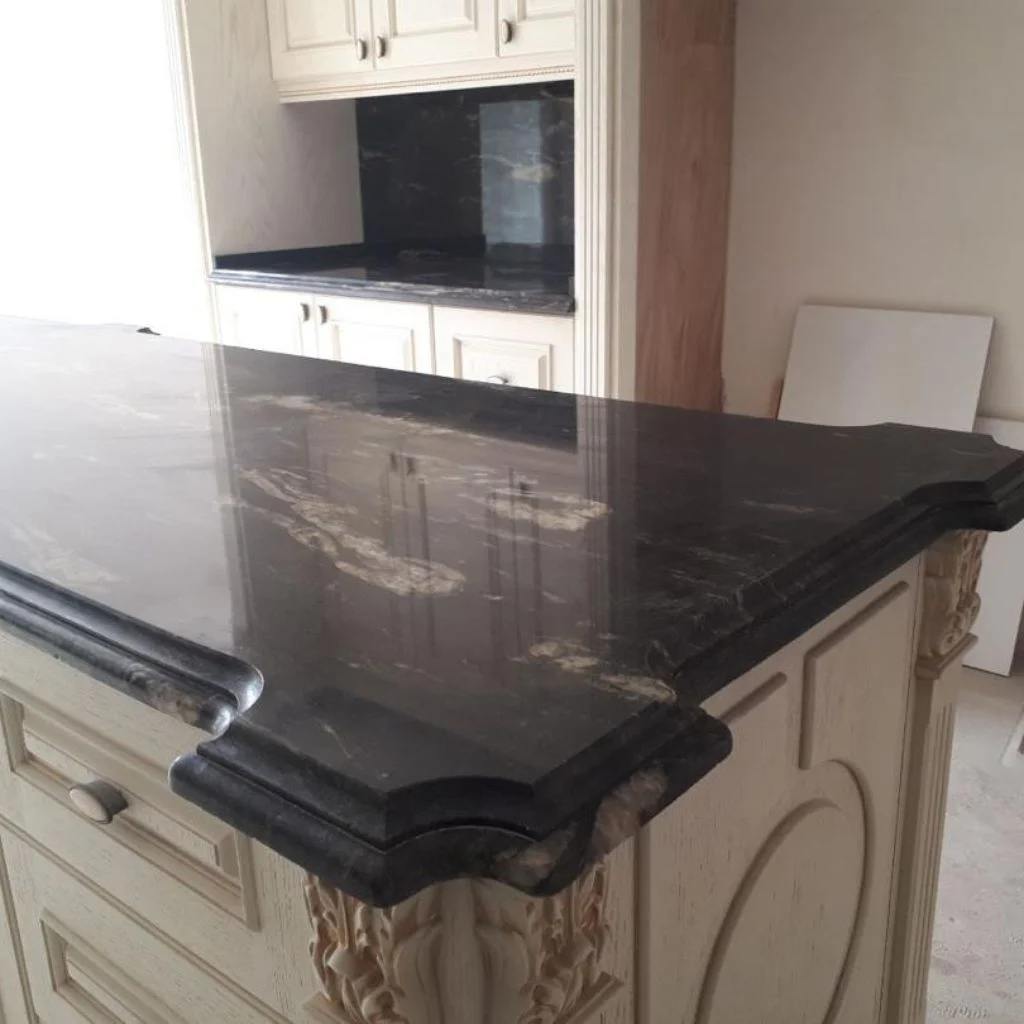 سطح کوارتز مشکی مات صنعتی