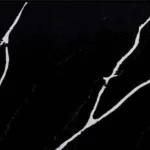 صفحه کابینت کوارتز مشکی رگه دار