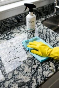 تمیزکردن صفحه کابینت برای جلوگیری از لک شدن صفحه کابینت