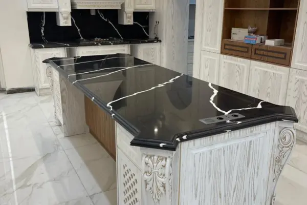جزیره آشپزخانه با سنگ کوارتز